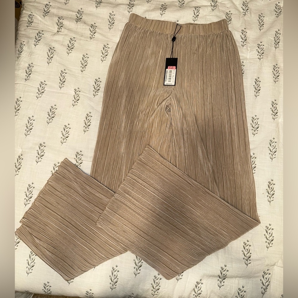 Gianni Bini Tan Pleated Pants